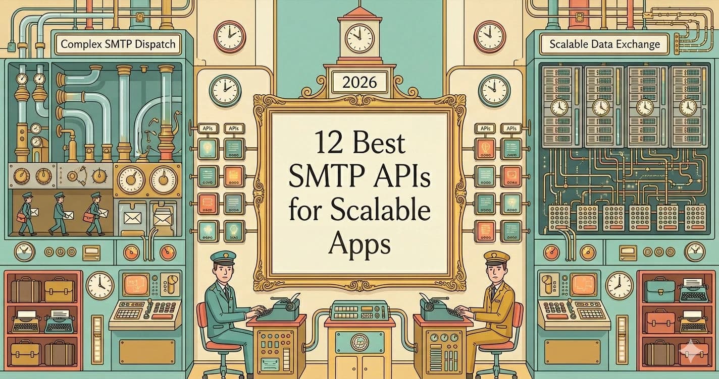 12 Best SMTP APIs for Scalable Apps (2026 Rankings)