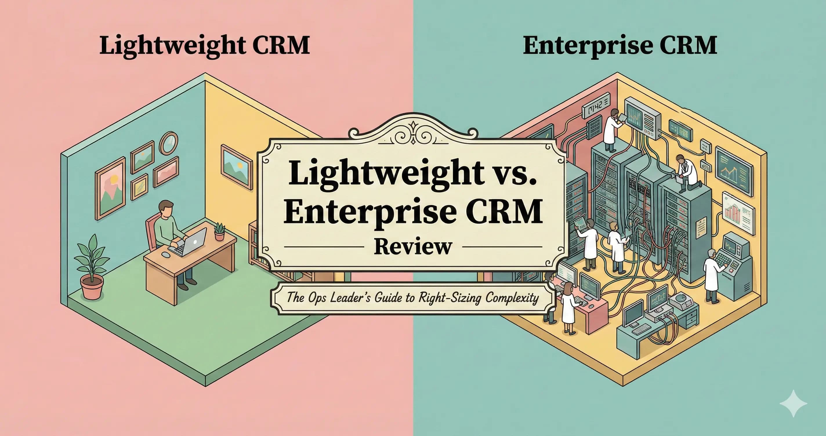 Lightweight vs. Enterprise CRM: The Ops Leader’s Guide to Right-Sizing Complexity